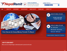 Tablet Screenshot of nepalremit.com